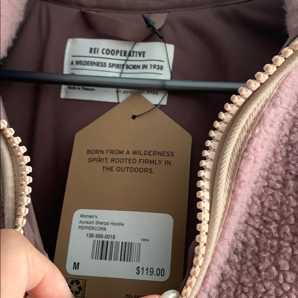 NWT rei peppercorn colorblock Sherpa sweater - Picture 3 of 4